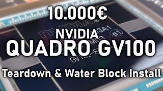 Working on a 10000€ NVIDIA Quadro GV100 Graphics Card [upl. by Ellison]