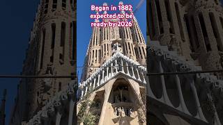 Sagrada familia both views sagradafamilia barcelonaespañaspaintravelasiaafricaamericausa [upl. by Satsok264]