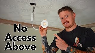 How to Install Downlights With No Access Above  It is Possible [upl. by Manouch]