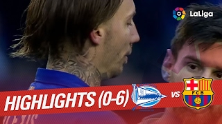 Resumen de Deportivo Alavés vs FC Barcelona 06 [upl. by Omlesna133]