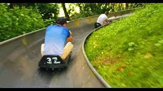 Longest toboggan in UK  Chatham ski centre [upl. by Oznole]