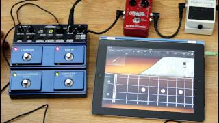 Digitech JamMan Stereo Looper  iPad  guitar [upl. by Eidaj975]