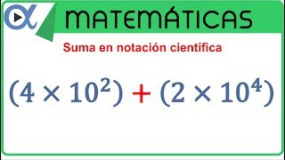 Suma en notación científica [upl. by Hoye963]