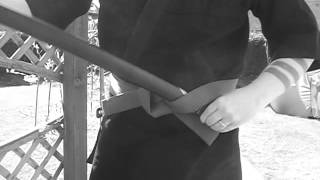 Wearing A Katana In A Budo Obi [upl. by Eldorado]