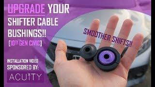 The BEST Cable Bushings Out There Acuity Instruments 10th Gen Honda Civic Shifter Cable Bushings [upl. by Swan]