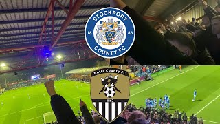 SCENES AS COUNTY BEAT NOTTS  Stockport County vs Notts County Match Day Vlog [upl. by Bradman191]