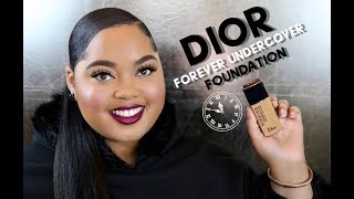 Dior Forever Undercover 24H Full Coverage Foundation Review  Wear Test  KelseeBrianaJai [upl. by Nerej]