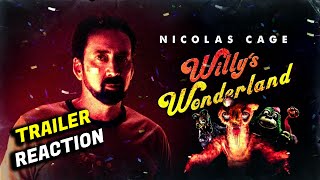 Willys Wonderland Trailer Reaction  Nic Cage FNAF Movie [upl. by Adaran]