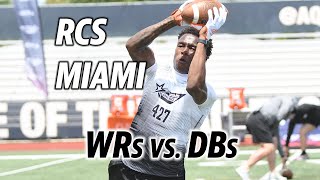 RCS Miami WRs vs DBs part one [upl. by Carrnan]