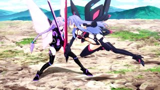 Hyperdimension Neptunia The Animation  Neptune vs Plutia [upl. by Dorcia]