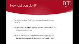 Comorbidities and mortality of PG a nested case–control study H Ben Abdallah et al [upl. by Skerl]