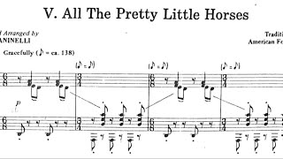 All The Pretty Little Horses D Minor Adopted and Arranged by Luigi Zaninelli Piano Accompaniment [upl. by Jarrow239]