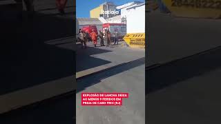 LANCHA EXPLODE EM CABO FRIO RJ E DEIXA AO MENOS 9 FERIDOS [upl. by Redd]