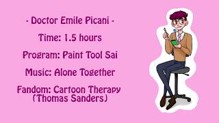 Doctor Emile Picani  Cartoon Therapy Thomas Sanders  SPEEDPAINT [upl. by Michaele820]