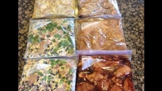 6 Chicken Crock Pot Freezer Meals [upl. by Tonkin]