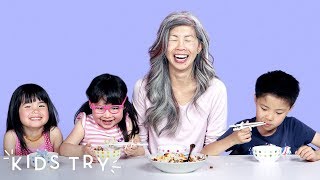 Kids Try Their Moms Family Recipes  Kids Try  HiHo Kids [upl. by Melnick796]