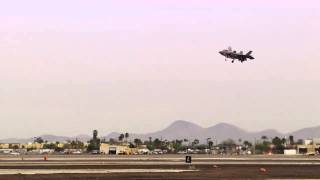 Marine Corps F35B Conducts First Vertical Landing [upl. by Attenaj]