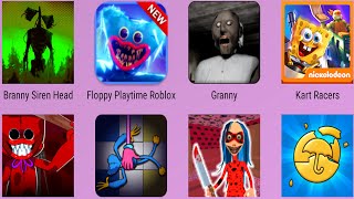 Floppy PlaytimeSurvival Story Round6Lady PoppyGrannySiren BrannyMommy Long LegsScary Lady Momo [upl. by Archangel]