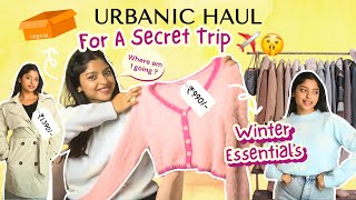 Urbanic Winter Try On Haul For A Secret Trip ✈️🤫 Hint Inside Alfiya Karim Khan [upl. by Fidole]