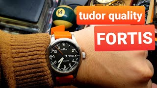 TUDOR Quality FORTIS Money  Fortis B42 Flieger Automatic Watch Review EDC GUNNER [upl. by Anairda]