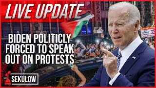 LIVE UPDATE Biden Politicly Forced to Speak Out on Protests [upl. by Yzmar]