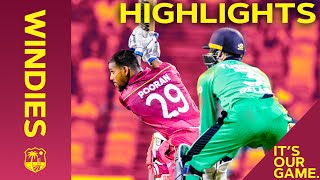 Insane Final Over Drama in Barbados THRILLER  Windies vs Ireland 2nd ODI 2020  Highlights [upl. by Innej]