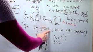 MAT 2º BACH  ESTADÍSTICA Cómo calcular el error máximo admisible y el tamaño muestral mínimo 2 [upl. by Nniw]