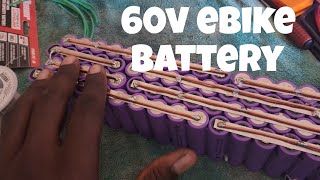 60v ebike battery build for EBikekids 1500w ebike [upl. by Birkett]