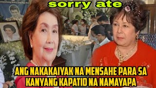 ANG KATOTOHANAN SA HINDI PAG UWI NI ROSMARIE SONORA S BUROL NG KANYANG ATE NA SI SUSAN ROCES [upl. by Aramak330]