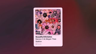 Maroon 5 amp Megan Thee Stallion  Beautiful Mistakes Speed Up [upl. by Hallock202]