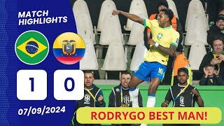 Brazil vs Ecuador 10 Highligts Rodrygo  Resumen y Goles  World Cup Qualifiers 2026 [upl. by Carmita]