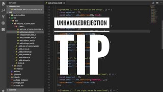 UnhandledRejection tip [upl. by Haneekas997]