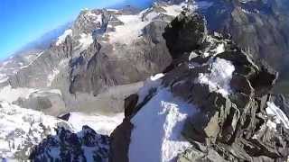 Climbing down at the ridge of Matterhorn [upl. by Yarb]