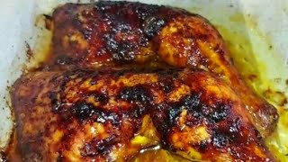 cuisse de poulet mariner et rôti au four  recette rapide دجاج محمر بالفرن بتتبيلة رائعة وصفة سريعة [upl. by Tony]