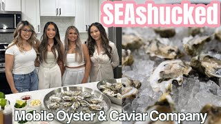 SEAshucked First Seattle Mobile Oyster amp Caviar Company  How to Shuck Oysters  Sauces for Oysters [upl. by Neufer]