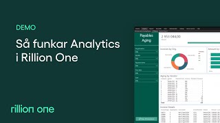 Så funkar Analytics i Rillion One [upl. by Haniraz]