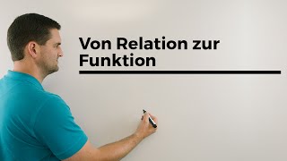 Von der Relation zur Funktion Anfänge Start Einstieg  Mathe by Daniel Jung [upl. by Siddra]