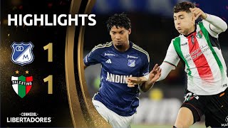 MILLONARIOS vs PALESTINO  HIGHLIGHTS  CONMEBOL LIBERTADORES 2024 [upl. by Potts]