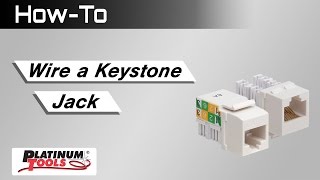 How To Wire a Keystone Jack [upl. by Koffman]