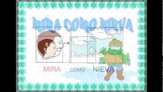 INVIERNO MIRA COMO NIEVA CON PICTOGRAMAS [upl. by Iyre]