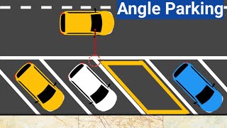 Angle ParkingHow to Park at 45 degrees Parking tips parking drivingtips carparking [upl. by Nnayhs525]