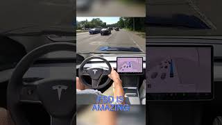 How does Full Self Driving do merging onto NY highways [upl. by Itirahc]