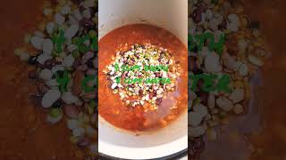 Hearty Crockpot Cajun 15 Bean Soup Budget Meal [upl. by Amatruda]