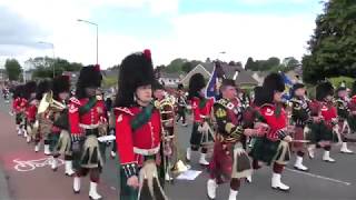 The Linlithgow Marches 2019  The Royal Regiment of Scotland  Part 18 4KUHD [upl. by Alikee18]