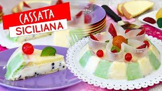 Cassata siciliana ricetta originale passo passo  Come farla assemblarla e glassarla [upl. by Eiramanin]