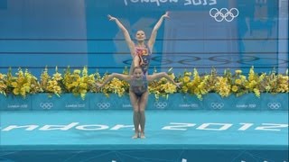 Synchronized Swimming Duets Preliminary Highlights  London 2012 Olympics [upl. by Glendon]