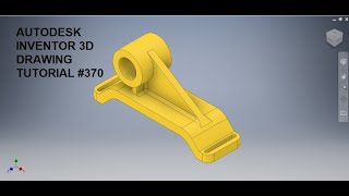 Autodesk Inventor 3d drawing tutorial 370  Inventor Tutorials  Inventor Drawing for beginners [upl. by Ymot587]