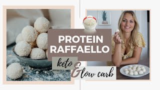 Healthy protein raffaello recipe  low carb amp keto [upl. by Ecirum935]