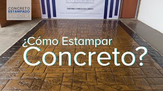 Concreto Estampado  Muestra 2 [upl. by Ydniw]