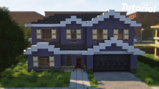 Minecraft Suburban House Tutorial 23 [upl. by Wallach607]